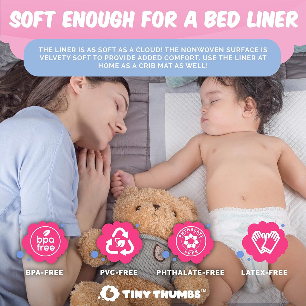 Disposable Changing Pads for Baby (20 Pack) - Super Soft, Ultra Absorbent & Waterproof Large Diaper Changing Pad Liners - Baby Changing Pad Cover & Bed Pads