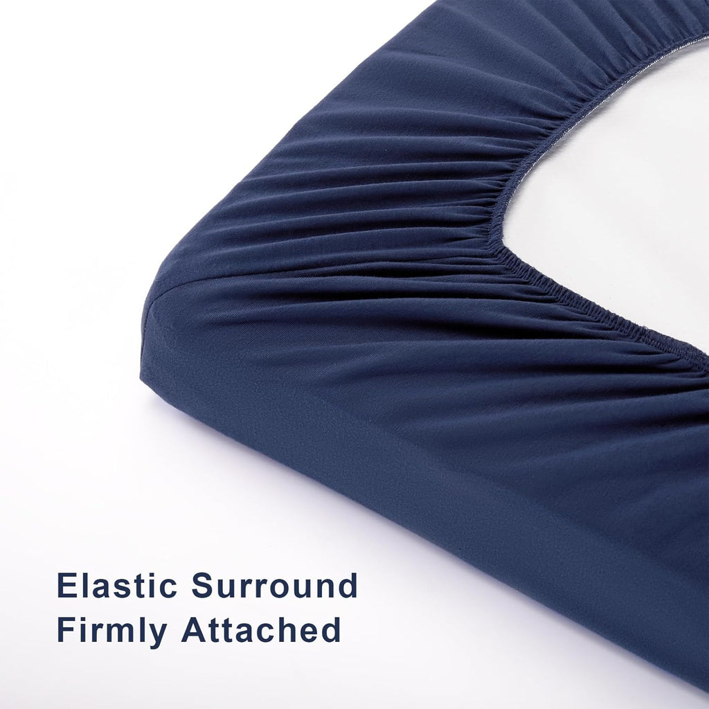 Changing Pad Cover Set in Soft Jersey Material - Fits 32"/34''X16 Contoured Pad for Babies, Navy Blue & Lt Gray