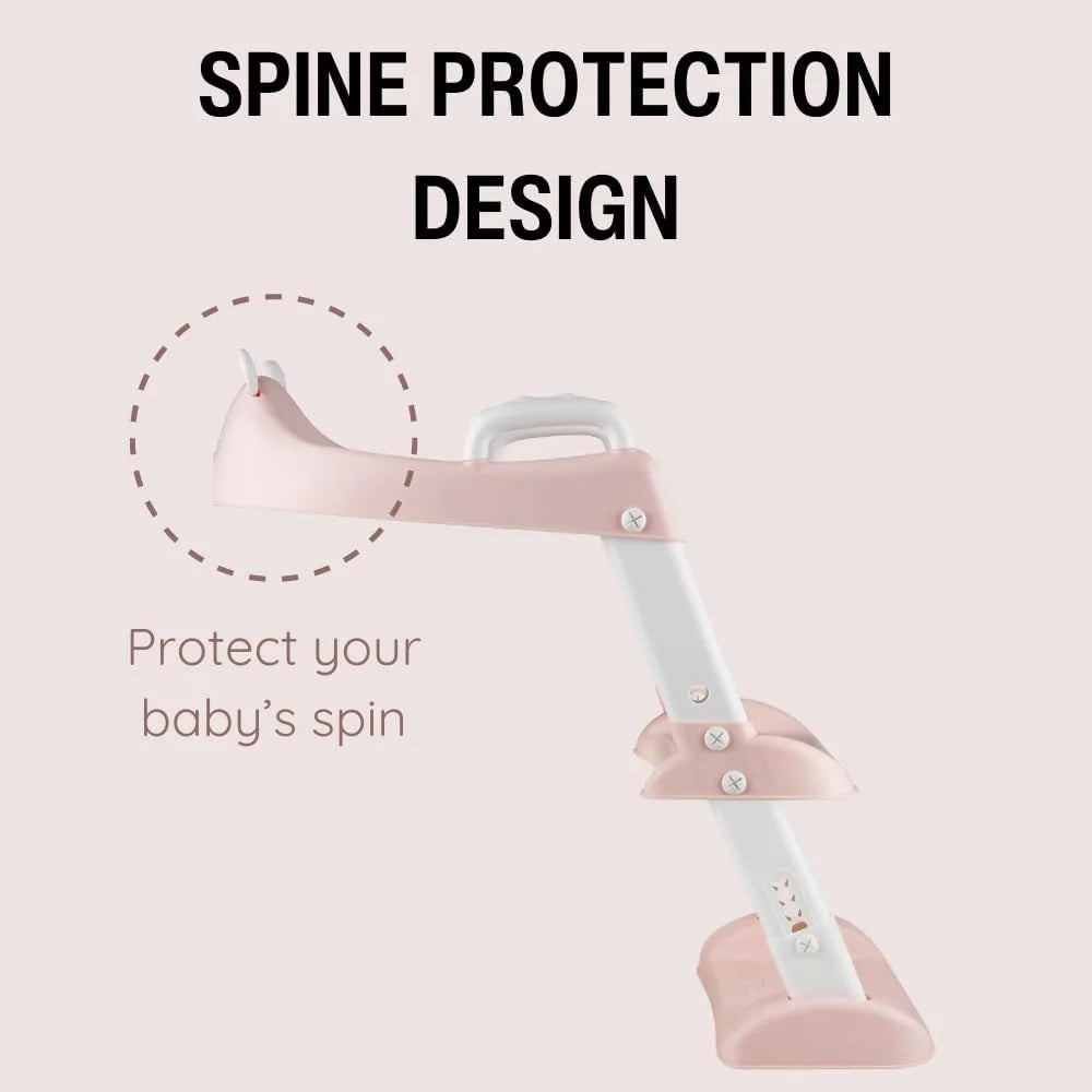 Toilet Potty Training Seat with Step Stool Ladder, Comfortable Safe Potty Seat with Anti-Slip Pads Ladder for Kids Boys Girls Toddlers (Pink)