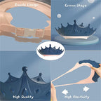 Baby Shower Cap, Adjustable Waterproof Bath Cap Visor Hat Shower Bathing Protection Soft Cap for Children Baby Kids Set of 3(Red, Blue, Yellow