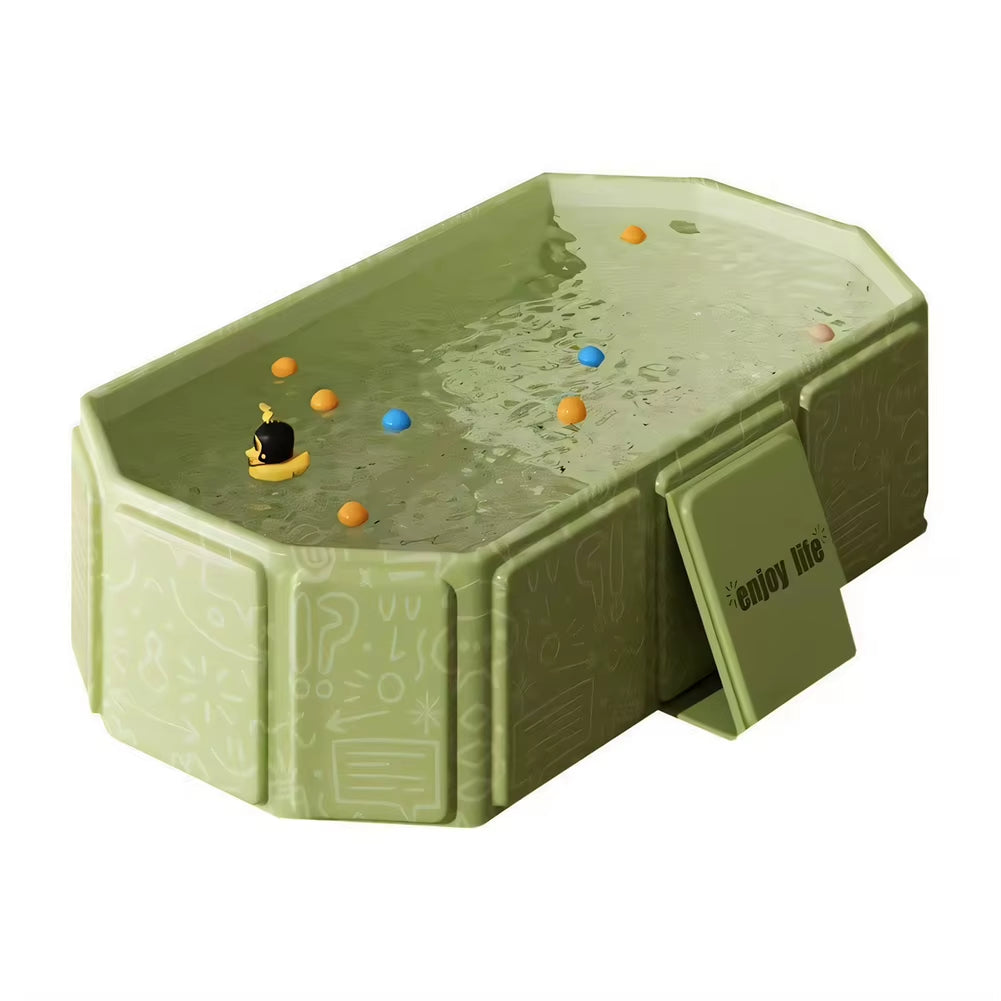 Indoor Baby Bath Tub Foldable Baby Thickened Bathing Bucket Large Extended Bathing Basin for Children Infant Use Shower Basin