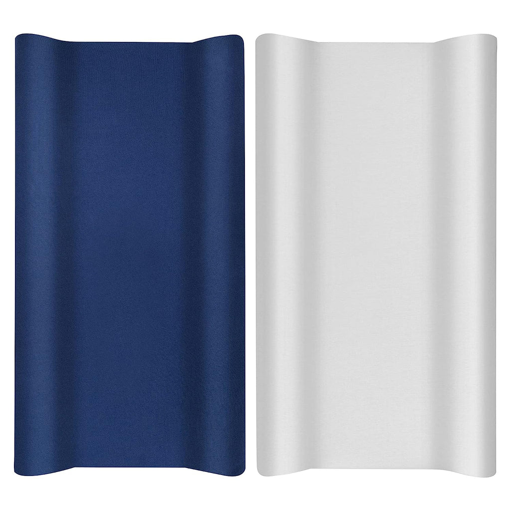 Changing Pad Cover Set in Soft Jersey Material - Fits 32"/34''X16 Contoured Pad for Babies, Navy Blue & Lt Gray